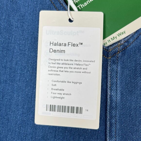 Halara Women’s Flex Denim Overalls Jumpsuit Size Medium Blue Washed Stretch NWT - Picture 10 of 10